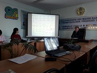 Выступление заместителя главного врача по ОМК Абримова Е.Г. в ТОО «Қызылжар-Су»