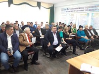 Выступление заместителя главного врача по ОМК Абримова Е.Г. в ТОО «Қызылжар-Су»